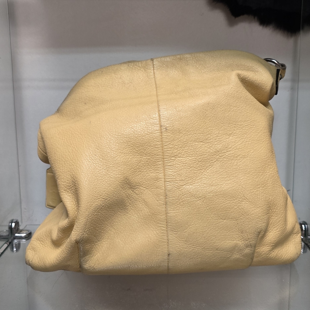 Coach Yellow Leather Shoulder Bag - Picture 7 of 15